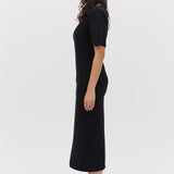 BLACK SUITING ANNEX DRESS