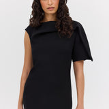 BLACK SUITING ANNEX DRESS