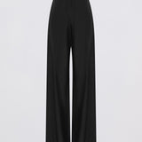 BLACK SILK RAY PANT