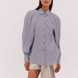 NAVY STRIPE MAMAS SHIRT