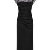 BLACK ORGANZA EMULATE DRESS