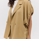 SAND WOOL SUITING PERUSE JACKET