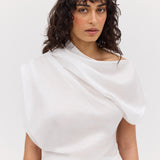WHITE COTTON DECODE TOP