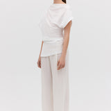 WHITE COTTON DECODE TOP