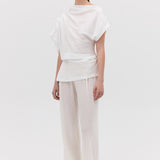 WHITE COTTON DECODE TOP