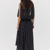 BLACK POLKA DOT EMERGE SKIRT