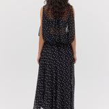 BLACK POLKA DOT EMERGE SKIRT