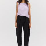 BLACK COTTON DRILL TONDO PANT