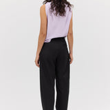 BLACK COTTON DRILL TONDO PANT