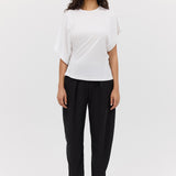 BLACK COTTON DRILL TONDO PANT