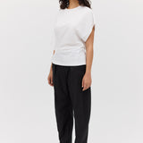 BLACK COTTON DRILL TONDO PANT