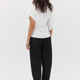 WHITE JERSEY SYNCHRONISE TOP