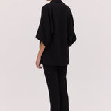 BLACK TRIACETATE CELINA PANT