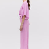 ROSE CRINKLE ENVELOPE TOP