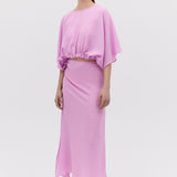 ROSE CRINKLE ENVELOPE TOP