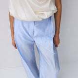 CREAM NYLON TUMBLE TOP
