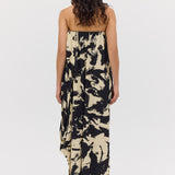 BLACK BLOOM CREPE SYMPHONY GOWN