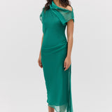 FOREST CHIFFON DECODE DRESS