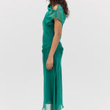FOREST CHIFFON DECODE DRESS