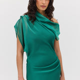 FOREST CHIFFON DECODE DRESS