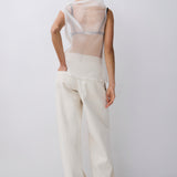 CREAM ORGANZA CEZANNE TOP