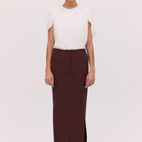 PLUM SUITING BASIS SKIRT