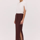 PLUM SUITING BASIS SKIRT