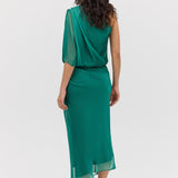 FOREST CHIFFON CLINCH SKIRT