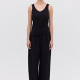 BLACK CASHMERE TENDER KNIT