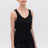 BLACK CASHMERE TENDER KNIT
