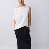 IVORY SILK ROMA TOP