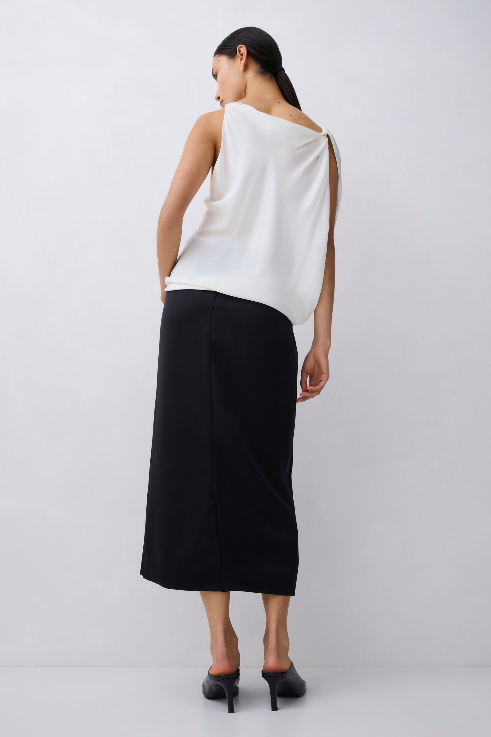 IVORY SILK ROMA TOP