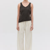 LIQUORICE CASHMERE TENDER KNIT