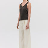 LIQUORICE CASHMERE TENDER KNIT