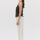 LIQUORICE CASHMERE TENDER KNIT
