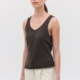 LIQUORICE CASHMERE TENDER KNIT