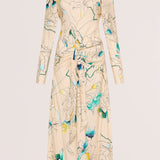 PARCHMENT EMBRACE SILK MODERNISM DRESS