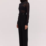 BLACK MESH LISETTE TOP