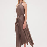 BRONZE SILK MISURA SKIRT