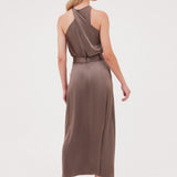 BRONZE SILK MISURA SKIRT