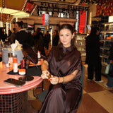 CHOCOLATE SATIN SUITING MUTUAL JACKET