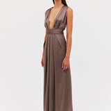 BRONZE SILK ASCENDENT GOWN