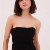 BLACK TRIACETATE MOSS MINI DRESS