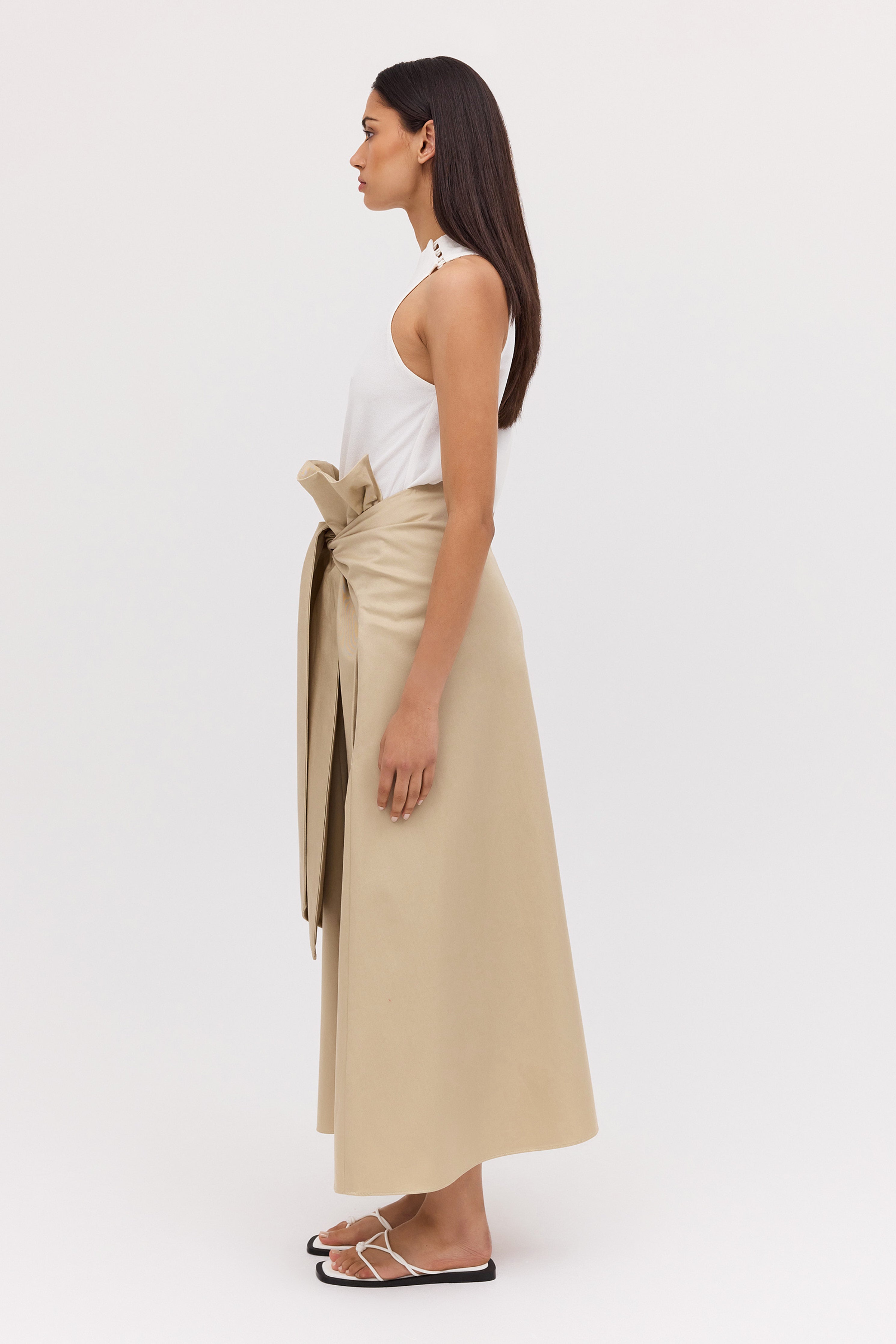 SAND TWILL NOSTALGIA SKIRT