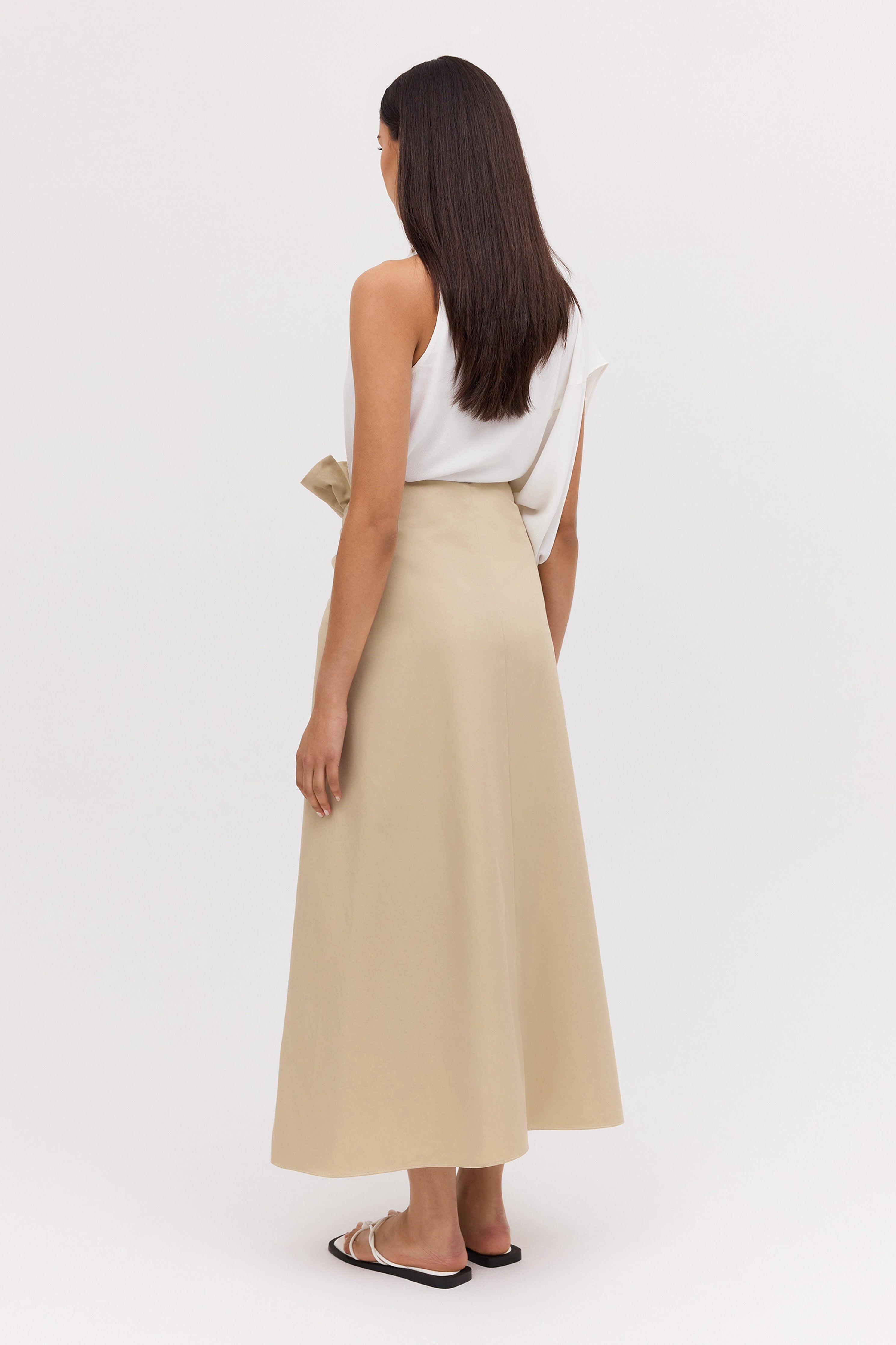 SAND TWILL NOSTALGIA SKIRT