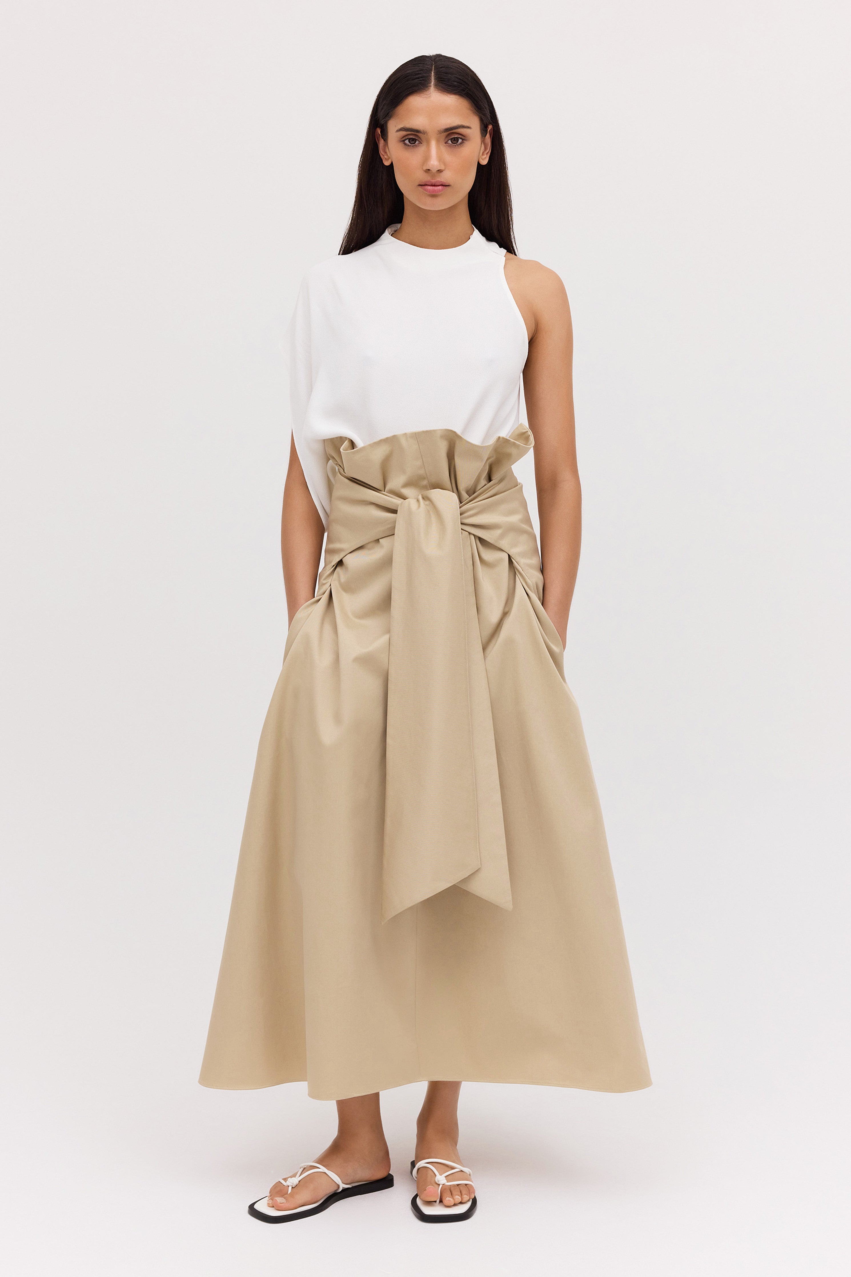 SAND TWILL NOSTALGIA SKIRT