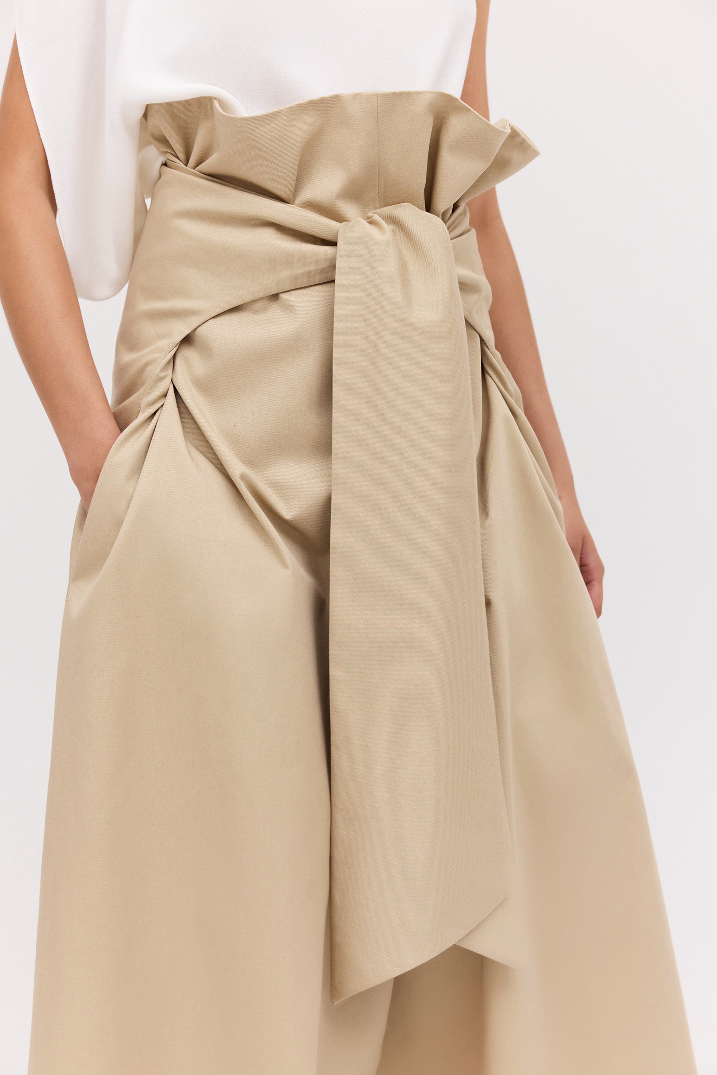 SAND TWILL NOSTALGIA SKIRT