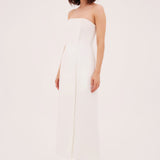 IVORY CREPE RUNWAY DRESS