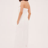 IVORY CREPE RUNWAY DRESS