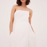 IVORY CREPE RUNWAY DRESS